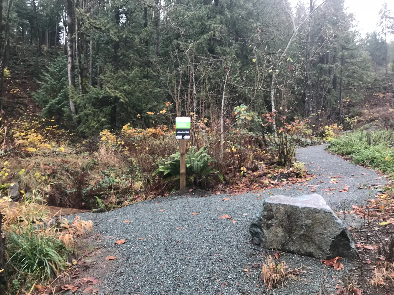 Allan Creek Trail in Chilliwack, British Columbia.