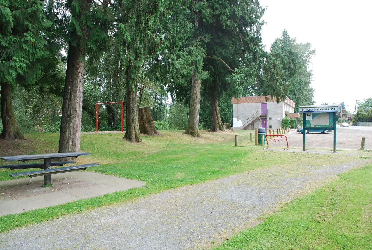Hope River Kinsmen Park in Chilliwack, British Columbia.