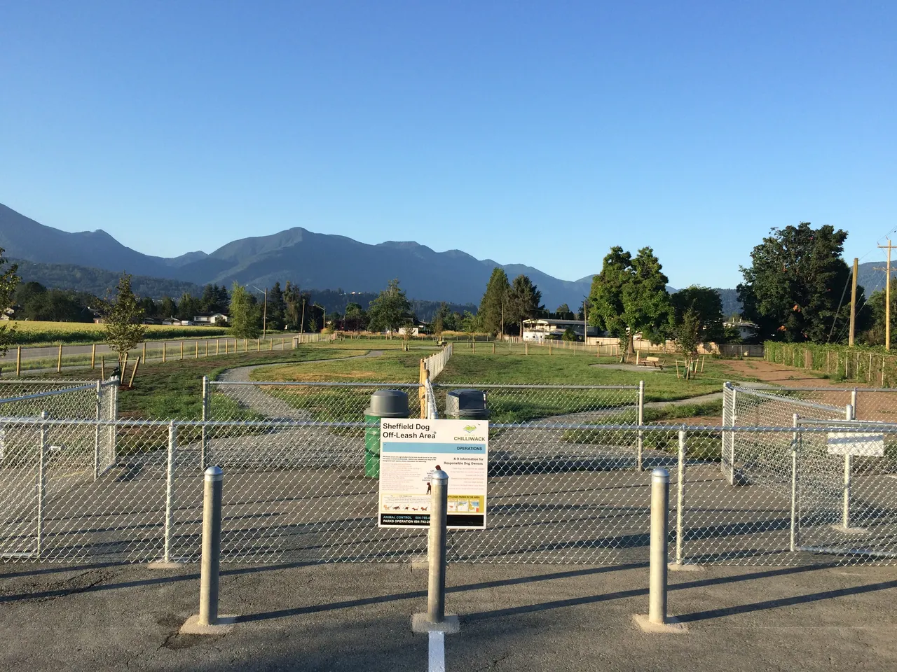 Sheffield Dog Off-Leash Park in Chilliwack, British Columbia.
