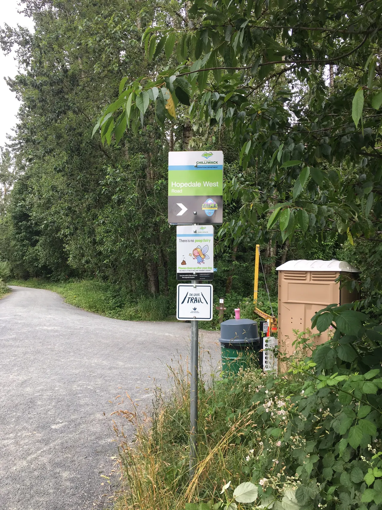 Trans Canada Trail in Chilliwack, British Columbia.